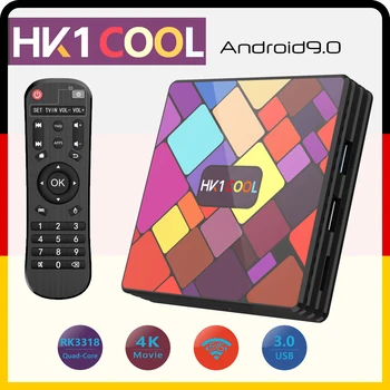 

HK1 COOL Android 10 RK3318 Quad Core 4GB 32/64/128GB 4K 2.4G/5G Wifi BT Neflix Youtube Set top box PK H96 HK1 MAX