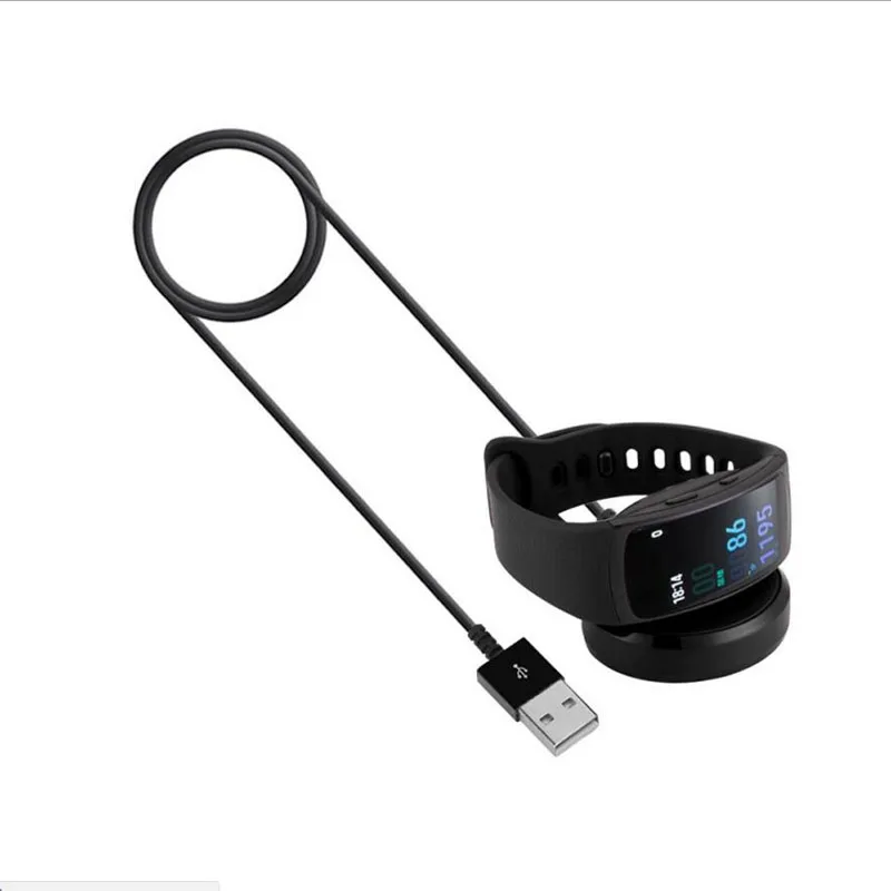 USB Dock Charger Adapter Stand Charging Cable Cord For Samsung Galaxy Gear Fit 2 R360 / Fit2 Pro R365 Smart Bracelet Wristband
