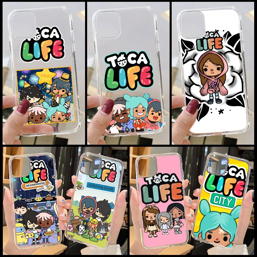 Toca Boca Toca Life World game Phone Case For iphone SE 2020 6 6S 7 8 11 12  13 Mini Plus X XS XR Pro Max transparent painting|Phone Case & Covers| -  AliExpress