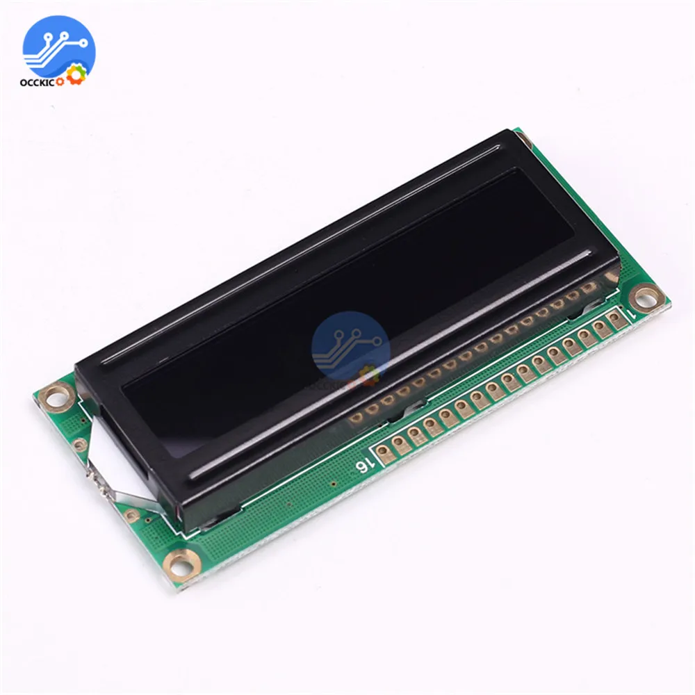 1602A Screen LCD Display Module 5V 16x2 Red Character Dot Black Background Parallel Port LCD Controller Module