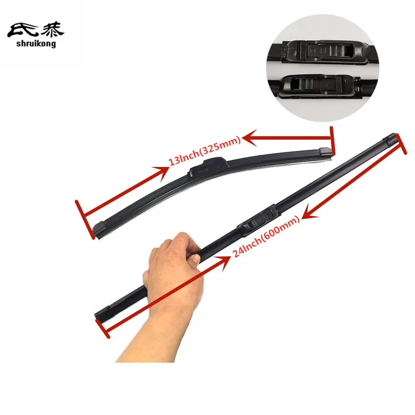 2pcs/Lot Car Wiper Blades For 2007 2016 Toyota Urban Cruiser P1 24"+13