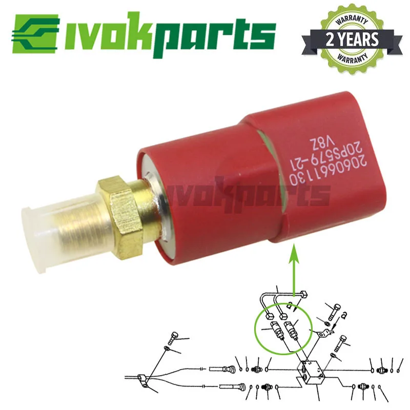 20Y0661130 20Y 06 61130 20PS579 21 датчик давления для экскаваторов Komatsu PC400 PC400LC 6|Датчик