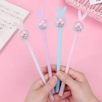 

10Pcs Cartoon Rabbit Writting Pen Creative Drawing Writing Tools Fashion School Supllies (Random Color)