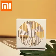 XIAOMI VH CE 7 дюймов портативный мини металлический бесшумный вентилятор 5 лезвий двойной режим домашний офисный стол бесщеточный мотор вентилятор белый и черный