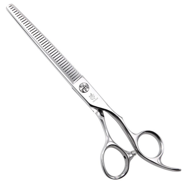 Fenice 7 inch pet dog grooming scissors Bichon Teddy dog scissors traceless tooth thinning shears for dogs products pesuuplies