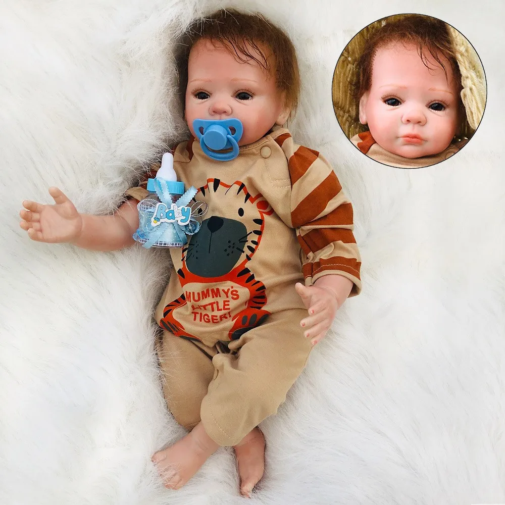  Soft Silicone Reborn Baby Mini Dolls Bebies Alive Kids Playmate Lifelike Toddler Realistic Play Toy