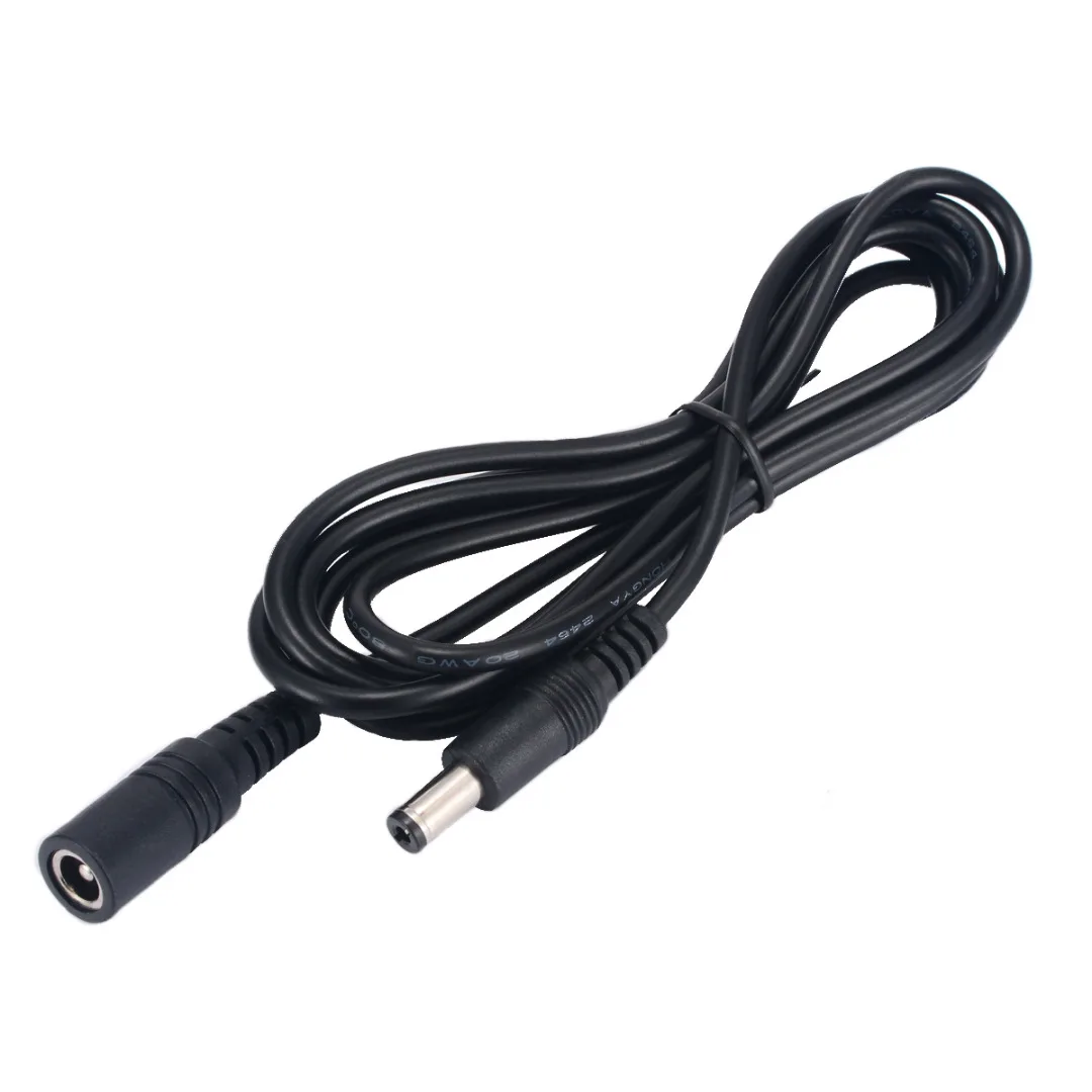 0.5M-10M DC Power Cable Extension Cord Adapter Male/female 5.5mmx2.1mm Power Supply
