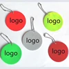 11 Colors Customized logo Reflective keychains charm bag pendant  reflective keyrings Holiday gift for road safety use ► Photo 2/6