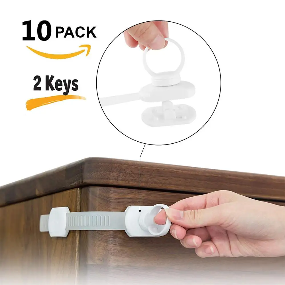 Защитный замок для ящика детей магнитный дверей шкафа холодильника 2/5/10 шт. + 1/2