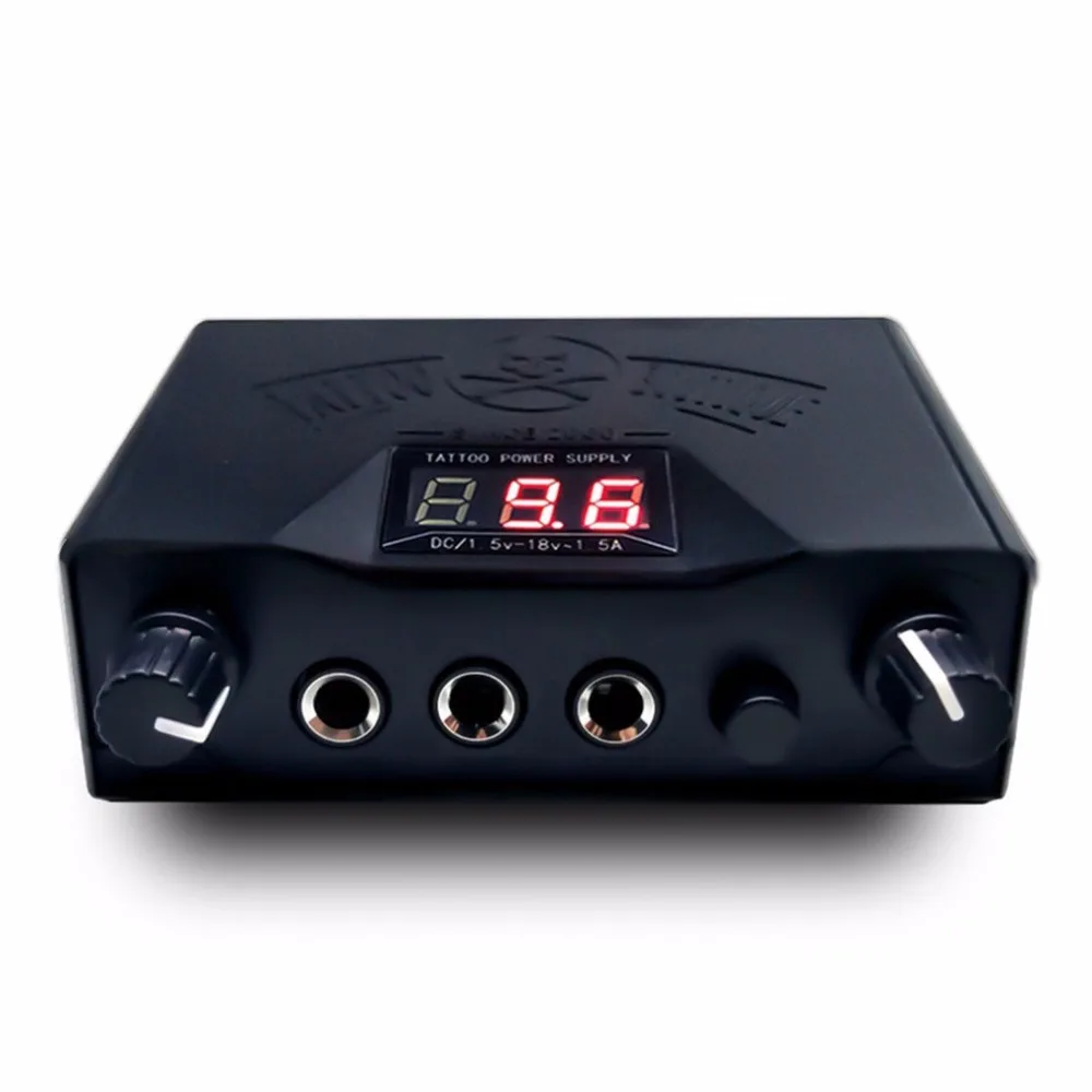 

Permanent Makeup Tattoo Supply Tools Professional Tattoo Power Supply LCD Motor Power Rotary Coil Machine For Liner US Plug