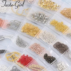 1 Pack Mixed Style Gold Silver Metal 3d Nail Art Decorations Rhinestones Claw Chain Alloy Manicure Nails Accessories New Arrive