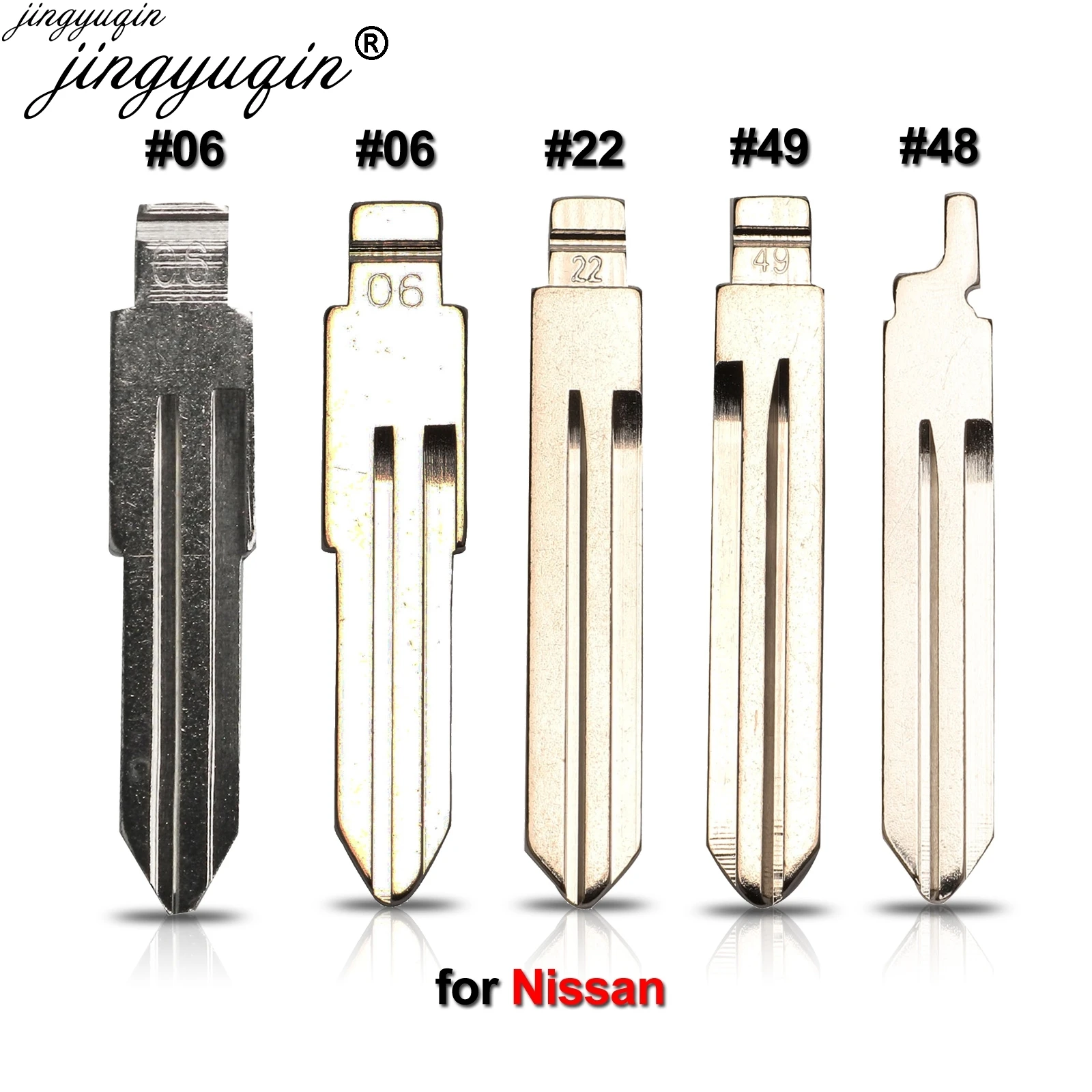 

15 шт. для Nissan A33 A32 Tiida Sylphy, Teana Livina Солнечный Uncut #06 22 48 49 пустой полотно дистанционного ключа NSN14