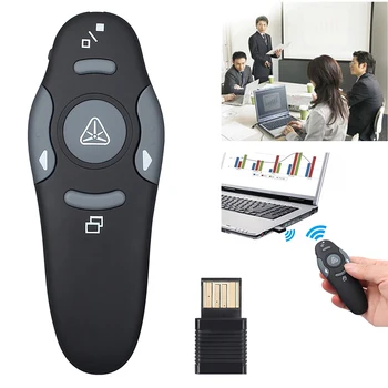 

2.4 GHz Wireless Remote Red Laser Pointer Presenter Pointers Pen USB RF Remote Control PPT Powerpoint Presentation