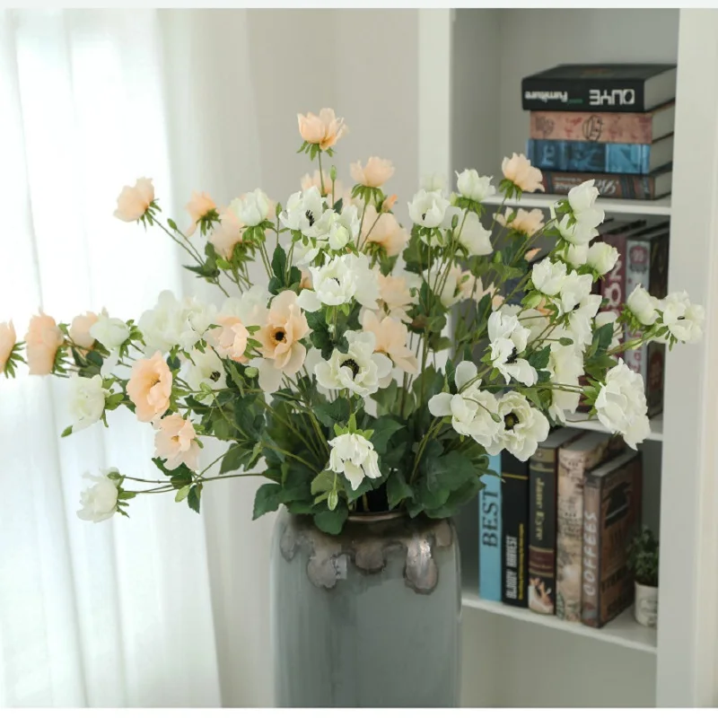 

Artificial anemone artificial flower Wedding home decoration Flower arranging furnishing articles false blossom