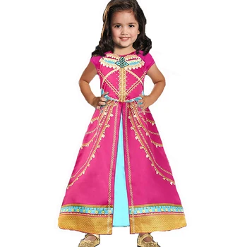 

Jasmine Princess Dress for Teens Girls Aladdin Christmas Kids Rose Dresses Coronation Party Costume Child Cosplay Clothes