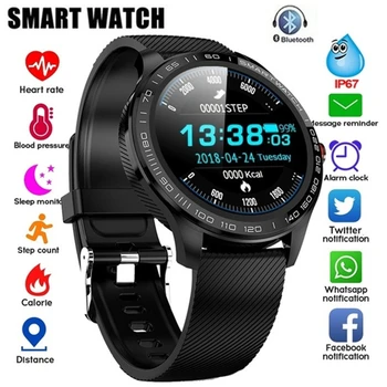 

L9 Smart Bluetooth Watch With Camera Sports Pedometer Flashlight IP68 Waterproof Fitness Monitor Retina Display Support SIM Card