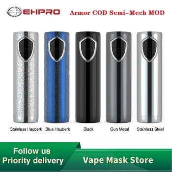 

Newest Original Ehpro Armor COD 21700 Semi-Mech MOD fit single 20700/18650/21700 battery No battery vape mod VS cold steel 100