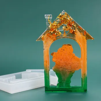 

Santa and House Christmas Decoration Silicone Mold Epoxy Resin Craft Supplies Resin Art Holiday Craft Supplies Party Molds