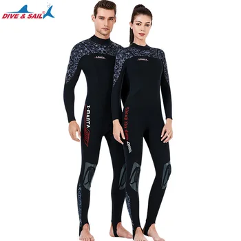 

DIVE&SAIL 1.5MM Professional Wetsuit Full Body Scuba Diving Suit Keep Warm Surfing Snorkeling Breathable One Piece Wet Suit