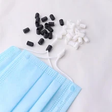 

50/100PCS Rope Cord Lock Plastic Stopper Cord End Toggle Clip Buckle Drawstrings Elastic Cord Adjuster Mask Elastic Buckle