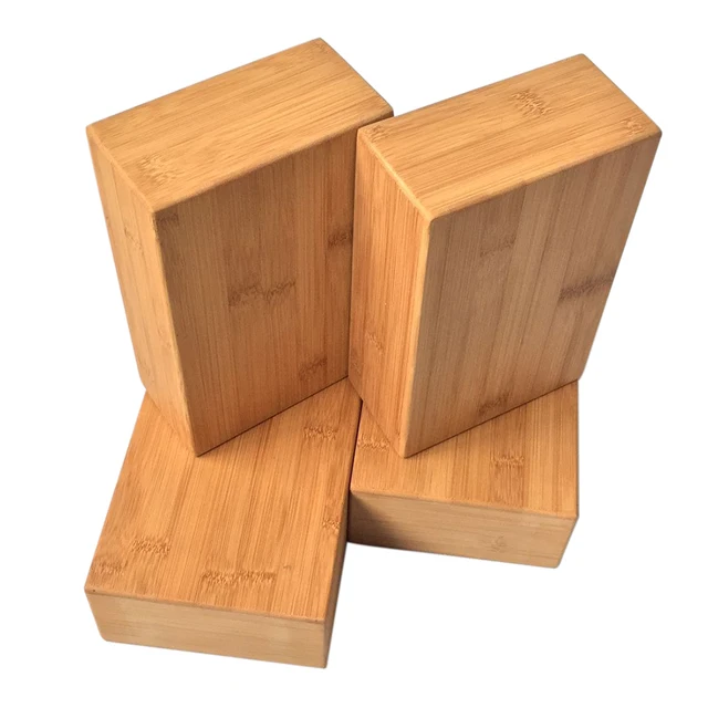 Natural Bamboo Yoga Block with Bamboo