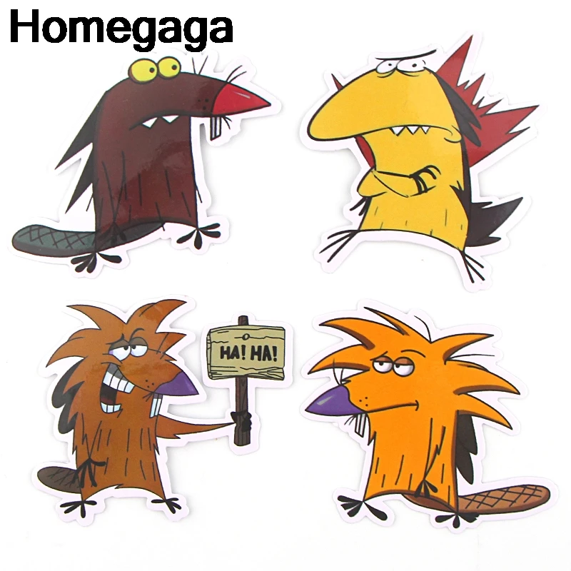 Homegaga 20 шт. наклейки Angry Beaver пакет для ноутбука скейтборд домашний декоративный виниловый наклейка DIY Скрапбукинг альбом D2296