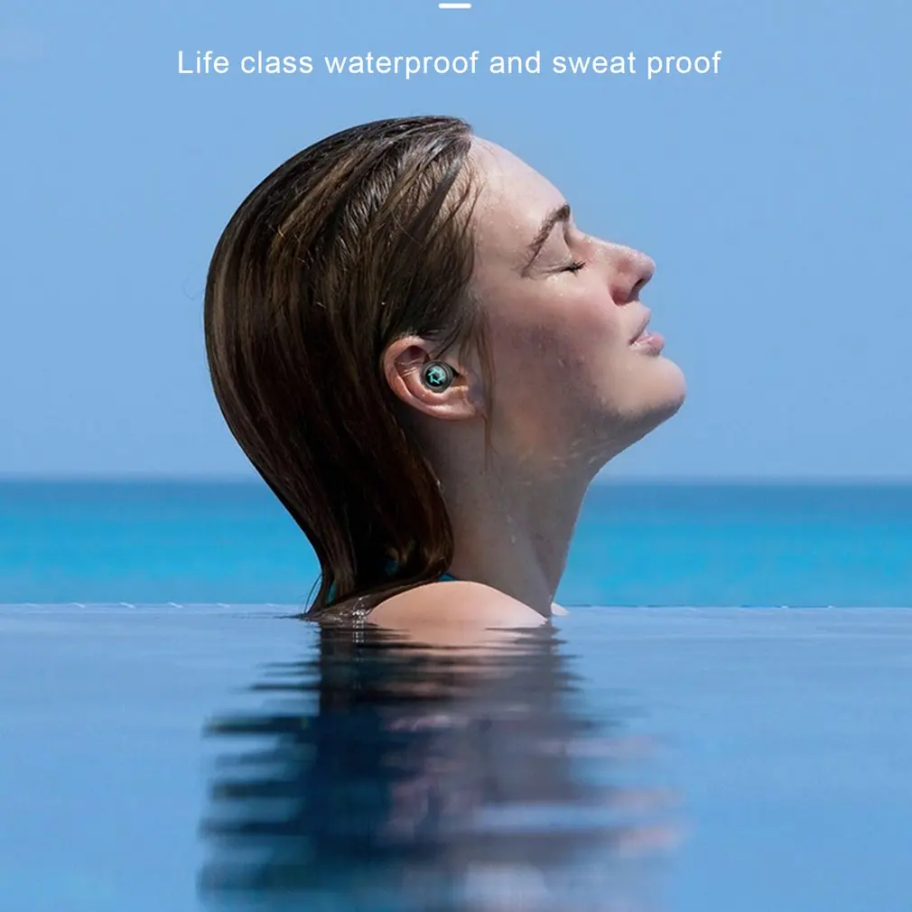 S15 Wireless Earphone LED Power Display With Charging Station 5 0 Stereo Sports Earbuds Sports Headphones