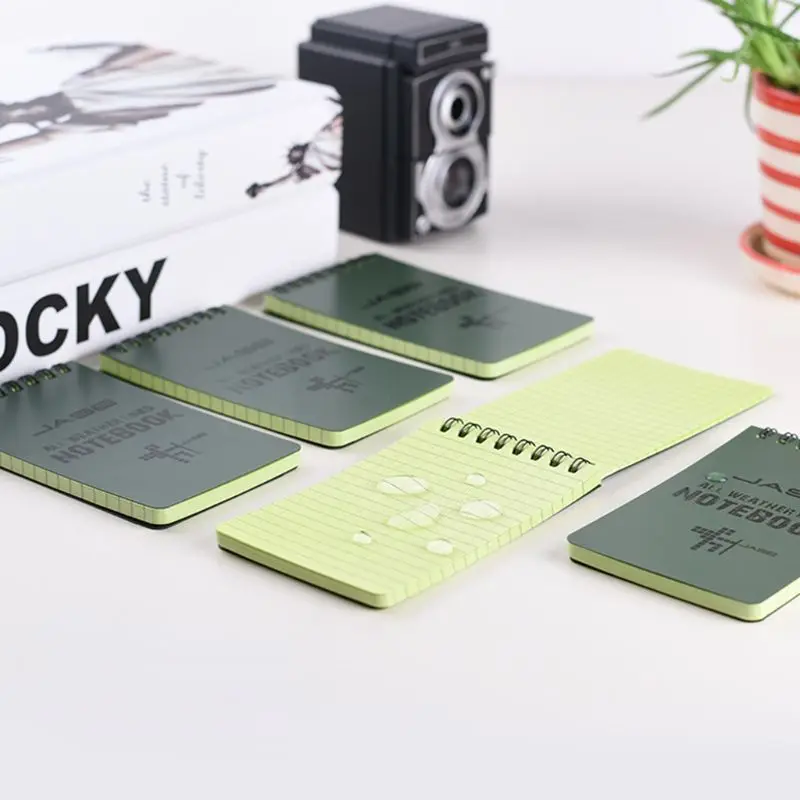 Notebook All Weather Waterproof Writing Paper leather notebook Note Book Military Outdoors Camping