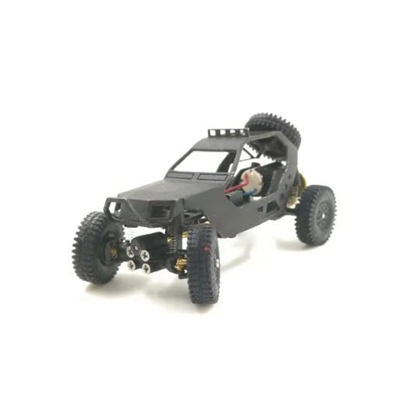 

FBIL-Dasmikro Das87 Das87A03 HO Scale 1/87 4X4 Chassis DIY Desert Truck Crawler Kit with 3D Printed Body and Motor