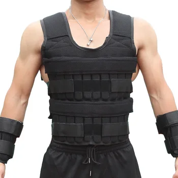 

15/35KG Loading Weight Vest For Boxing Weight Training Workout Fitness Gym Equipment Adjustable Waistcoat Jacket Sand Clothing