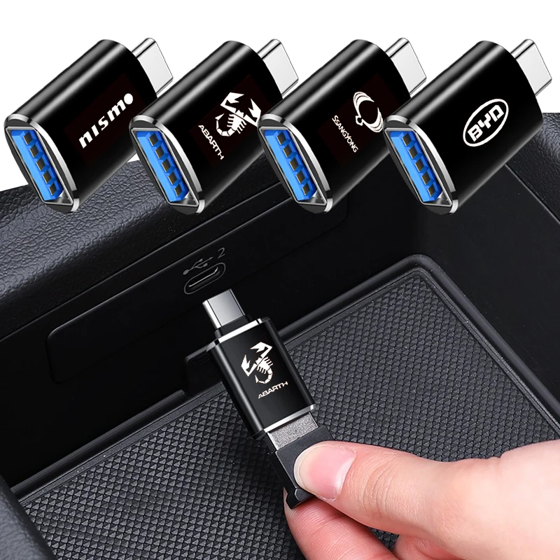 Поворотный USB-адаптер типа C для автомобиля 1 шт. аксессуары путешествий ОЗУ 1500