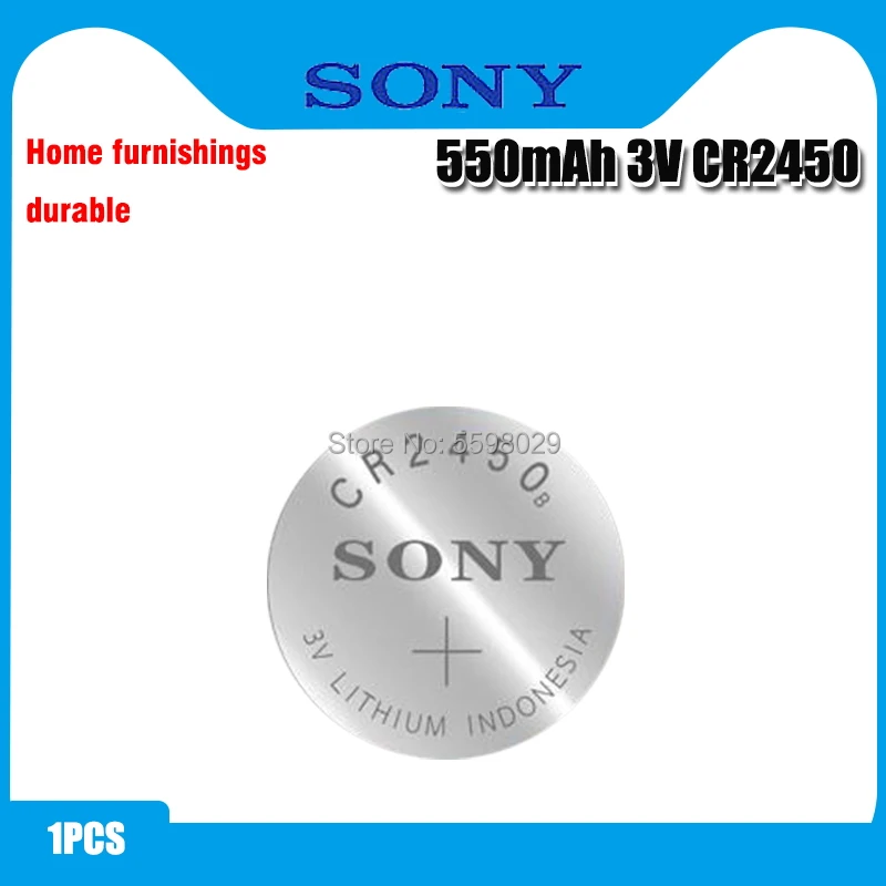 Оригинальный кнопочный Аккумулятор SONY CR2450 3 в литиевые батареи CR 2450 для часов