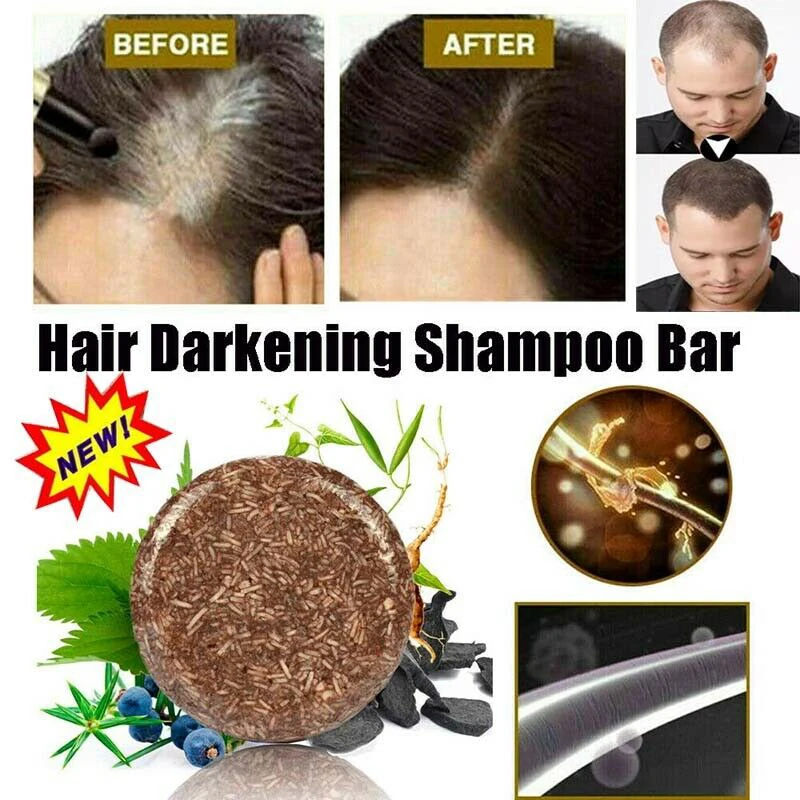 55g Polygonum Essence Hair Darkening Shampoo Bar Soap Natural Organic Mild Formula Hair Shampoo Gray Hair Reverse Hair Cleansing 55g Polygonum Essence Hair Darkening Shampoo Bar Soap Natural Organic Mild Formula Hair Shampoo Gray Hair Reverse Hair Cleansing