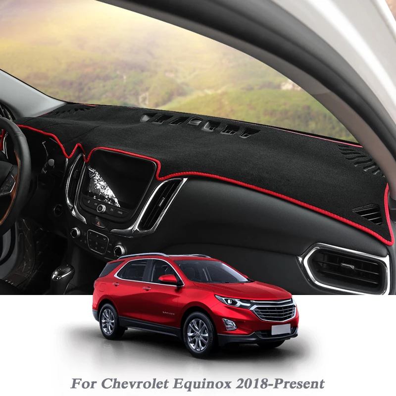Car Styling Dashboard Avoid Light Pad Instrument Platform Cover Mat Rose For Chevrolet Equinox-Present LHD&RHDAnti-Dust Mat