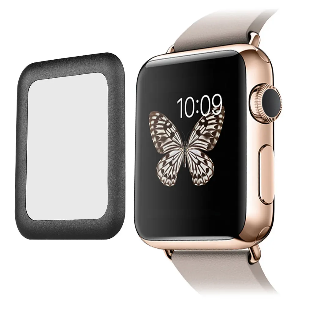 3D изогнутые края HD Watch защитная пленка из закаленного стекла для Apple Watch 3 2 1 38 мм 42 мм протектор экрана для iWatch