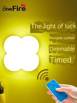 

Remote Control LED Night Light Rechargeable Pool Bed Light Mini Wireless Baby Nursing Eye Protection Desk Lamp without Plug-in
