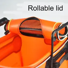 Рыболовный ящик складной контейнер для хранения переноска большой емкости с ручкой для наружного использования ALS88