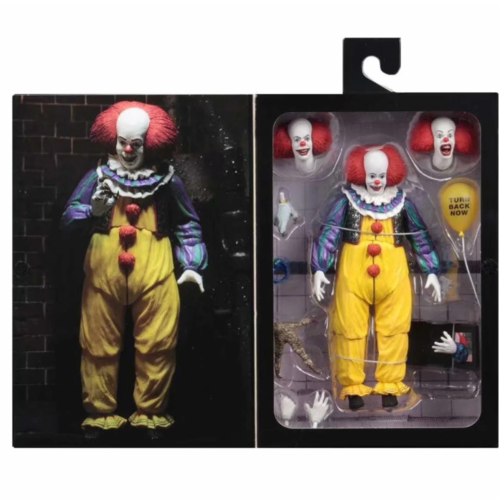 18 см 7 дюймов NECA IT Pennywise Joker 1990 старая версия клоун фигурка модель игрушка; подарок