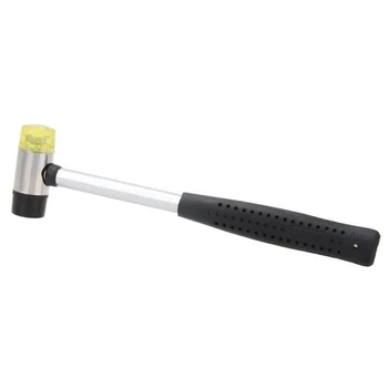 

Double Headed Rubber Hammer Mallet Guitar Wire Replacement Tool Detachable Replaceable Fret Fretboard Fretwork Installing Tool