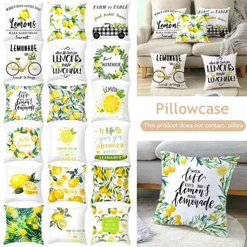 

Throw Pillow Cushion Cover Lemon Pillowcase Lemon Pillow Covers Decorative 45x45 Pillowcase