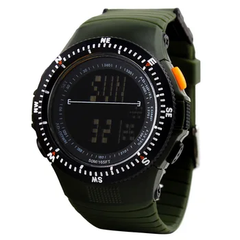 

US men's waterproof sports watch student watch outdoor mountaineering multi-function electronic watch creative watches