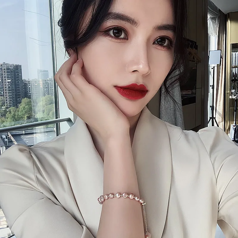 Baroque Natural Pearl Bracelet Jewelry for Woman