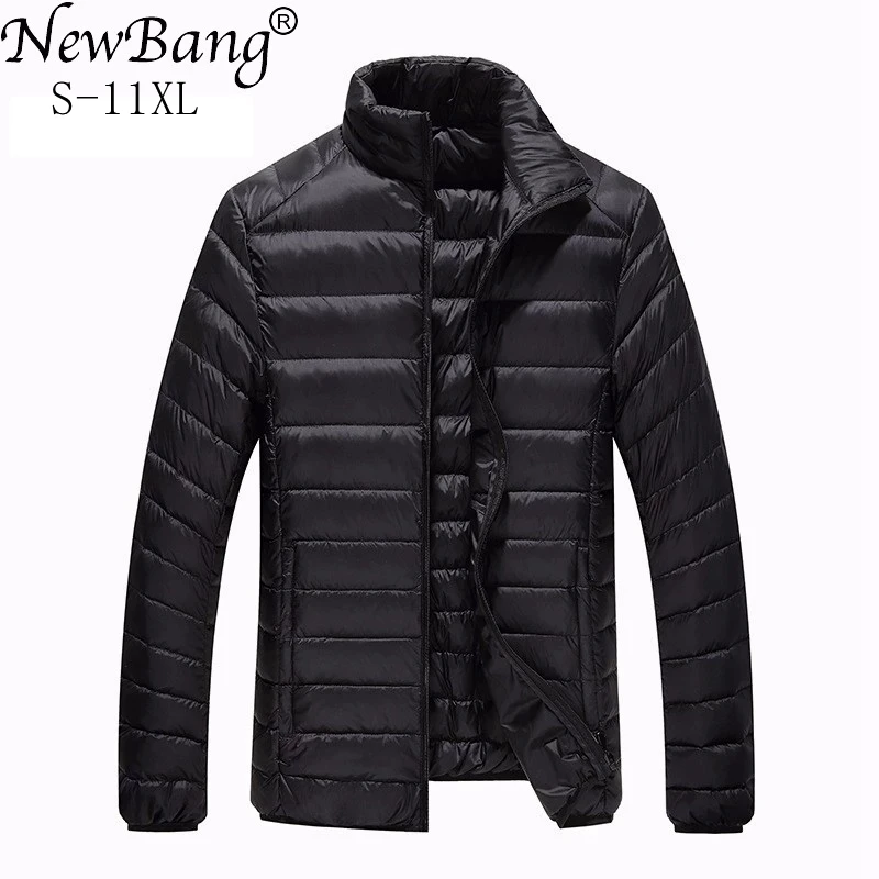 NewBang Plus 10XL 11XL Ultra light Down Jacket Men Lightweight Men's Down Coat Male Warm Portable Windbreaker Feather Parka