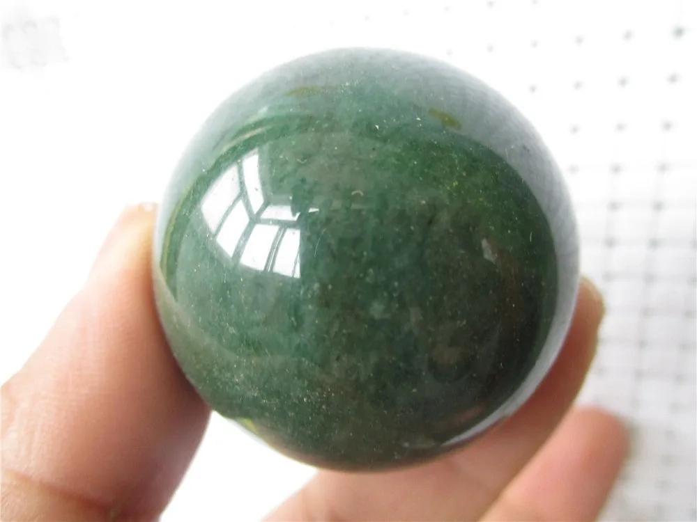 ruifafa880406026<<<++40mm Green Aventurine Quartz Sphere Crystal Healing Reiki Ball 1740 | Дом и сад