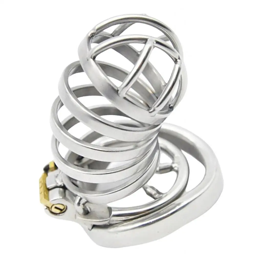 Stainless Steel Man Chastity Chaste Cage Belt Device Penes Exercising Flirting Practice Lock Ring Restraint Sleeve Adult Toys