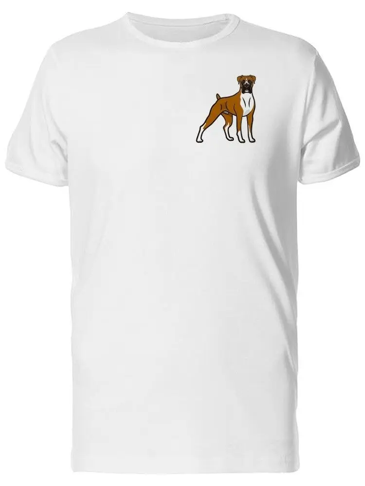 

Colored Drawing Of A Boxer Dog Men'S Tee -Image By Funny Tee Shirt
