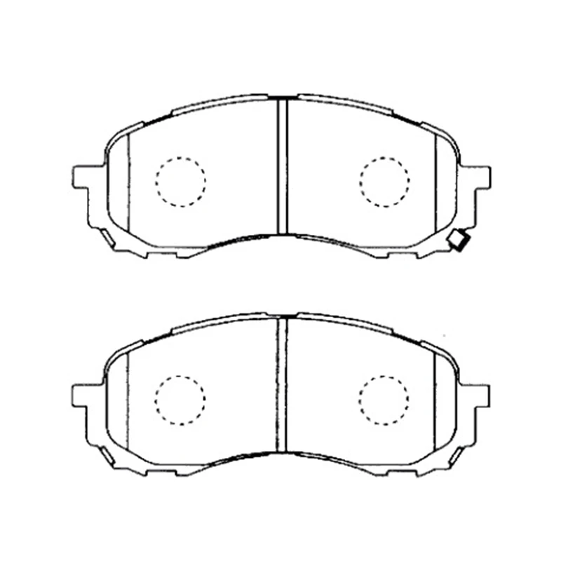 AKEBONO Колодки тормозные дисковые передние ПОДХОДЯТ ДЛЯ SUBARU IMPREZA(GG2/3 GD2/3 GH2/3 GE2/3) LEGACY BH5 AN-691WK