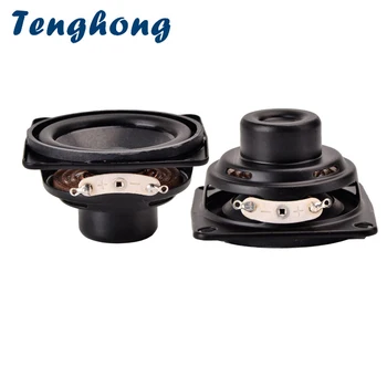 

Tenghong 2pcs 53MM Audio Portable Speakers 8Ohm 10W Full Range Speaker 16 Core Rubber Edge For Home Theater Loudspeakers DIY