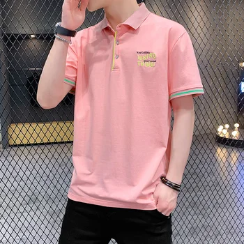 

T-shirt Men Short Sleeve 2020 nian Summer New Korean Trend Loose Half Sleeved T-shirt Brand Ins Men's Polo Shirt