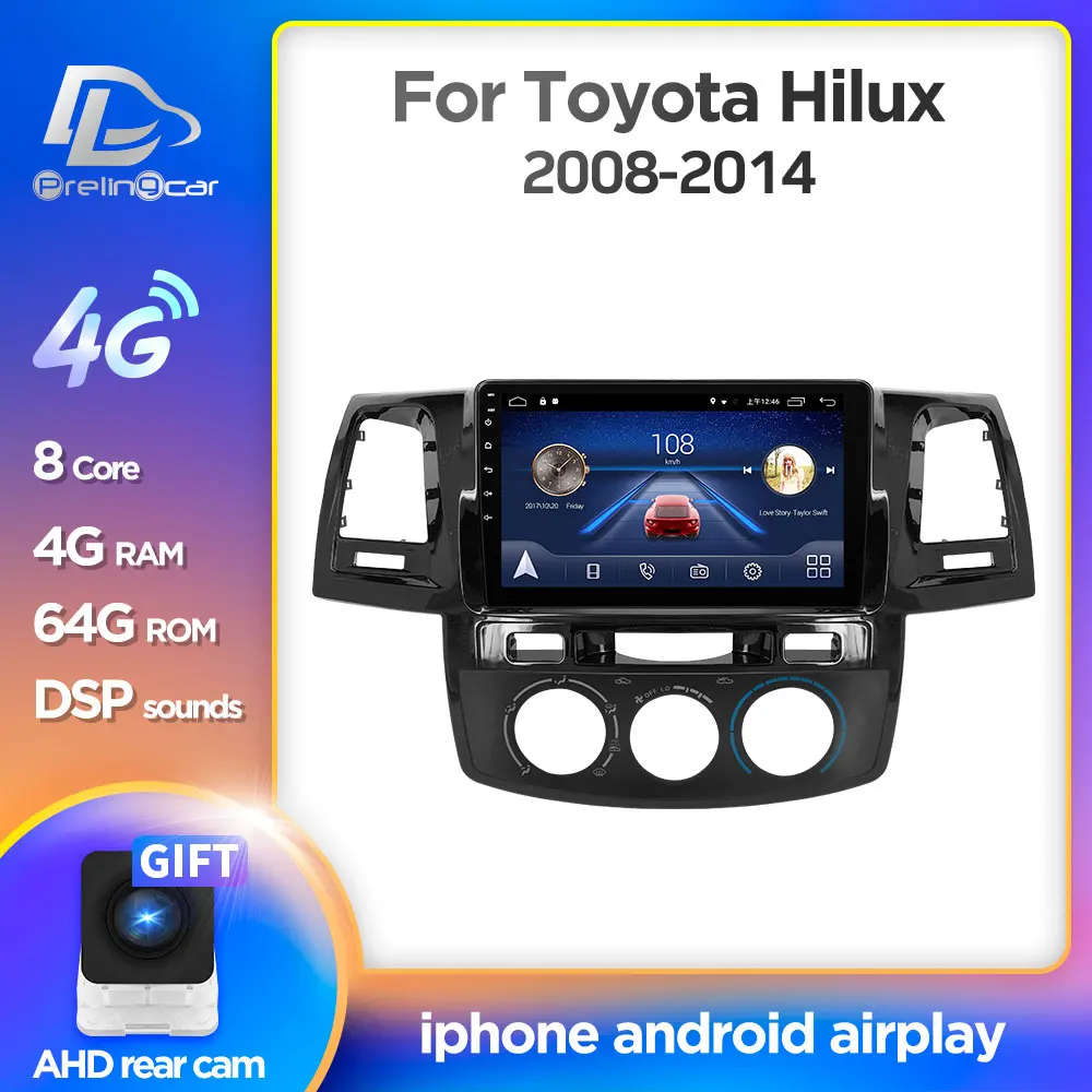 Prelingcar Android 10,0 для Toyota Fortuner AN50 AN60 HILUX Revo Vigo 2008 2014 Автомобильный Радио Мультимедийный видео плеер GPS навигация Prelingcar Android 10,0 для Toyota Fortuner AN50 AN60 HILUX Revo Vigo 2008 2014 Автомобильный Радио Мультимедийный видео плеер GPS навигация